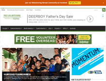 Tablet Screenshot of freevolunteering.net